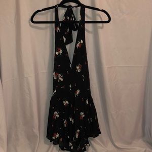 Free People Low Back Halter Romper